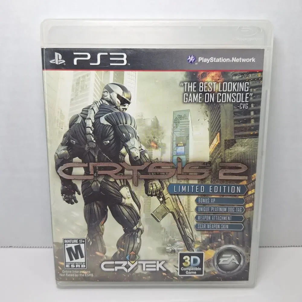 Crysis 2 Limited Edition Video Game With Case - Sony PlayStation 3 PS3